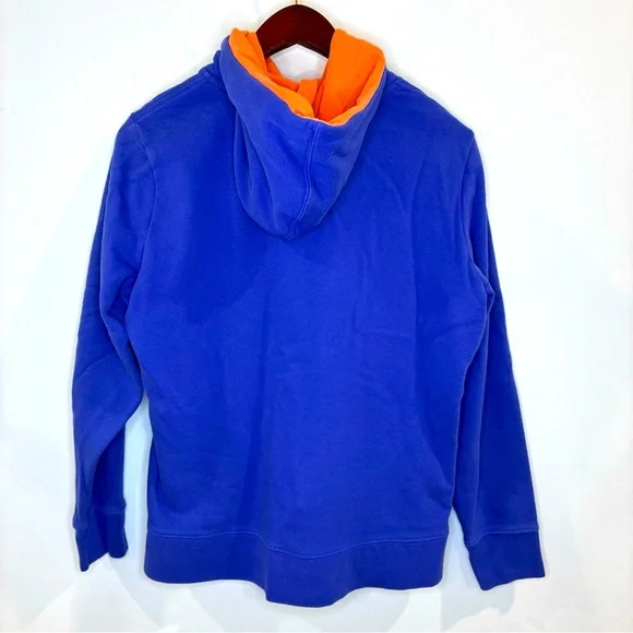 THE NORTH FACE Hoodie Women's XL Half Dome Pullover Sweater Kangaroo Pocket Blue - Picture 2 of 6